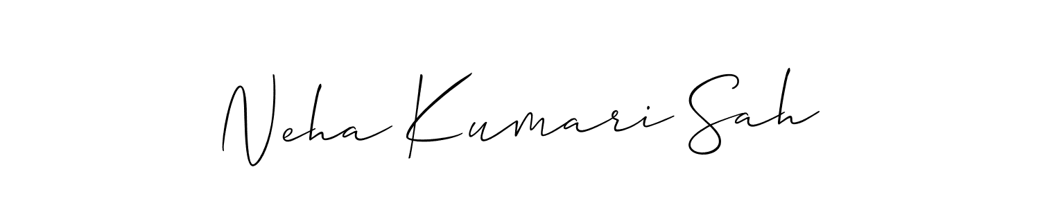 Make a short Neha Kumari Sah signature style. Manage your documents anywhere anytime using Allison_Script. Create and add eSignatures, submit forms, share and send files easily. Neha Kumari Sah signature style 2 images and pictures png