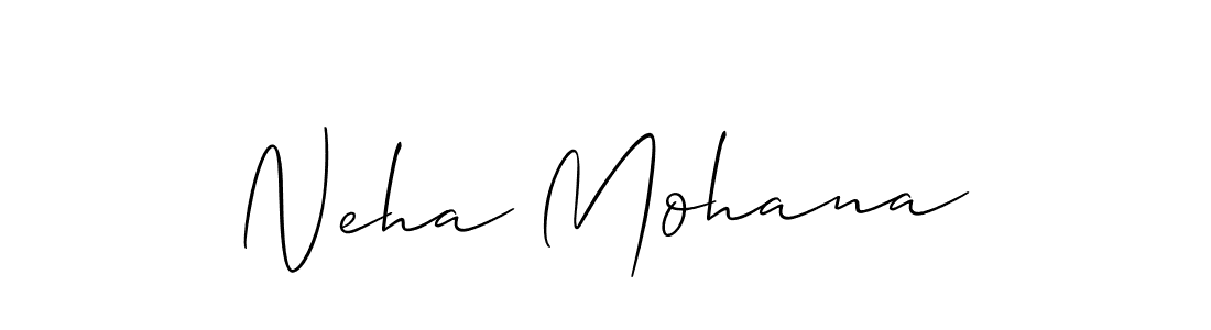 Also we have Neha Mohana name is the best signature style. Create professional handwritten signature collection using Allison_Script autograph style. Neha Mohana signature style 2 images and pictures png