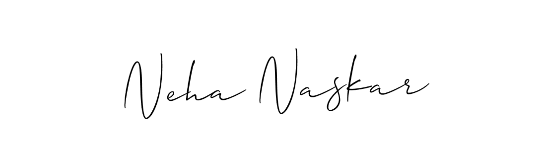 Create a beautiful signature design for name Neha Naskar. With this signature (Allison_Script) fonts, you can make a handwritten signature for free. Neha Naskar signature style 2 images and pictures png