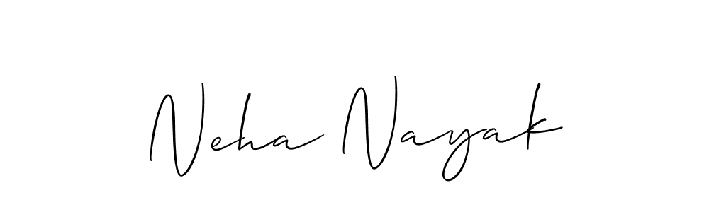Create a beautiful signature design for name Neha Nayak. With this signature (Allison_Script) fonts, you can make a handwritten signature for free. Neha Nayak signature style 2 images and pictures png