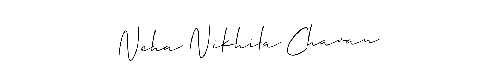Best and Professional Signature Style for Neha Nikhila Chavan. Allison_Script Best Signature Style Collection. Neha Nikhila Chavan signature style 2 images and pictures png