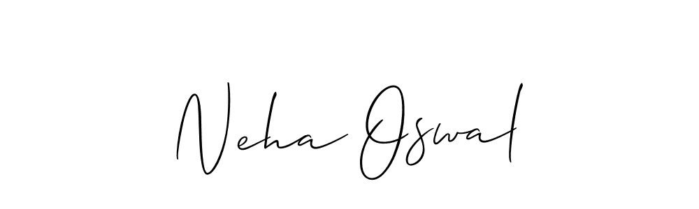 Create a beautiful signature design for name Neha Oswal. With this signature (Allison_Script) fonts, you can make a handwritten signature for free. Neha Oswal signature style 2 images and pictures png