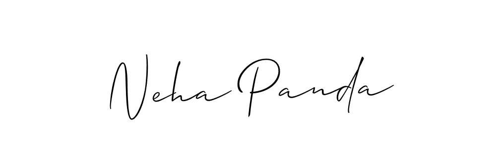 Use a signature maker to create a handwritten signature online. With this signature software, you can design (Allison_Script) your own signature for name Neha Panda. Neha Panda signature style 2 images and pictures png