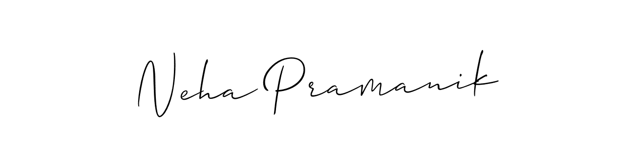 Also You can easily find your signature by using the search form. We will create Neha Pramanik name handwritten signature images for you free of cost using Allison_Script sign style. Neha Pramanik signature style 2 images and pictures png