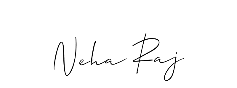 Make a beautiful signature design for name Neha Raj. With this signature (Allison_Script) style, you can create a handwritten signature for free. Neha Raj signature style 2 images and pictures png