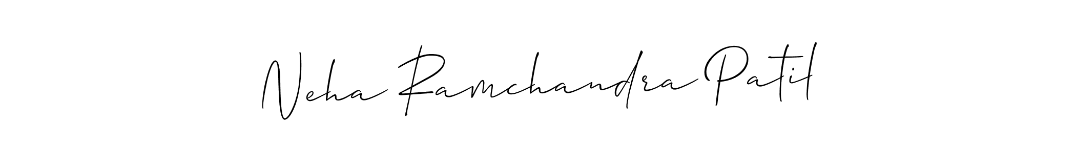 Similarly Allison_Script is the best handwritten signature design. Signature creator online .You can use it as an online autograph creator for name Neha Ramchandra Patil. Neha Ramchandra Patil signature style 2 images and pictures png