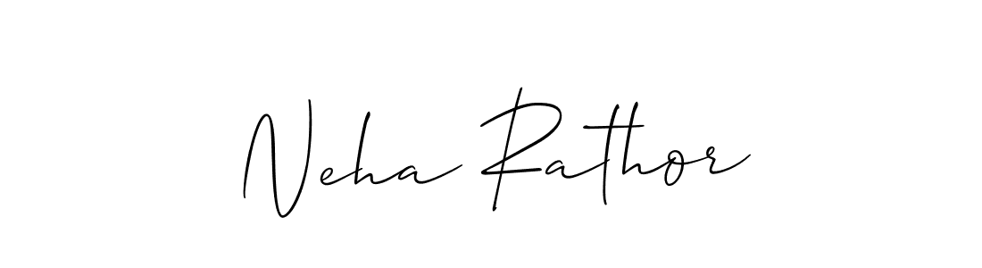 Also we have Neha Rathor name is the best signature style. Create professional handwritten signature collection using Allison_Script autograph style. Neha Rathor signature style 2 images and pictures png
