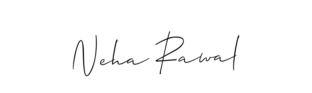 This is the best signature style for the Neha Rawal name. Also you like these signature font (Allison_Script). Mix name signature. Neha Rawal signature style 2 images and pictures png