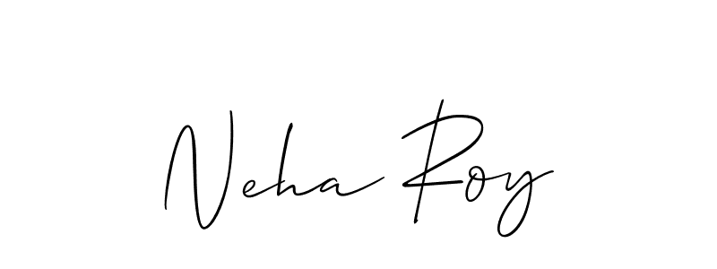 Use a signature maker to create a handwritten signature online. With this signature software, you can design (Allison_Script) your own signature for name Neha Roy. Neha Roy signature style 2 images and pictures png