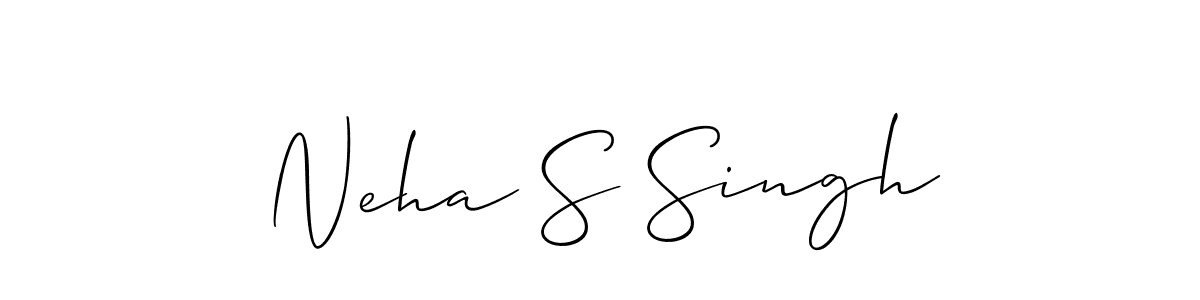 Use a signature maker to create a handwritten signature online. With this signature software, you can design (Allison_Script) your own signature for name Neha S Singh. Neha S Singh signature style 2 images and pictures png