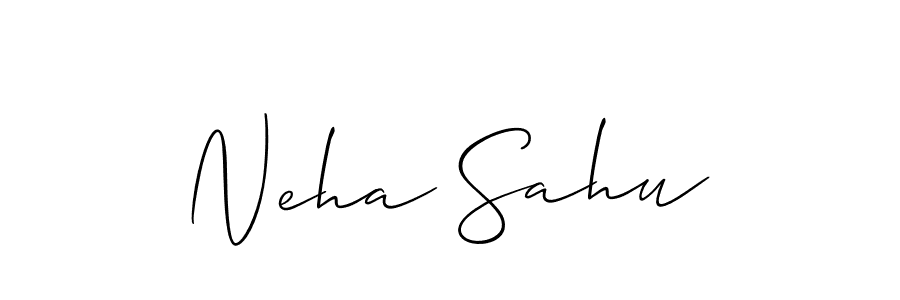 Best and Professional Signature Style for Neha Sahu. Allison_Script Best Signature Style Collection. Neha Sahu signature style 2 images and pictures png