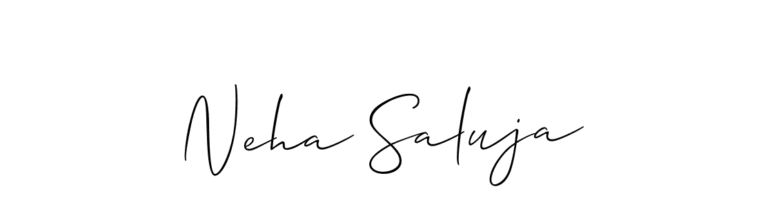 How to Draw Neha Saluja signature style? Allison_Script is a latest design signature styles for name Neha Saluja. Neha Saluja signature style 2 images and pictures png