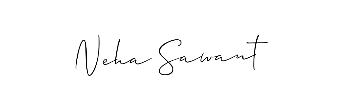 Neha Sawant stylish signature style. Best Handwritten Sign (Allison_Script) for my name. Handwritten Signature Collection Ideas for my name Neha Sawant. Neha Sawant signature style 2 images and pictures png