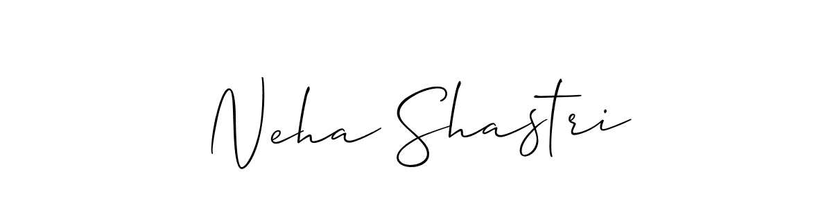 Make a short Neha Shastri signature style. Manage your documents anywhere anytime using Allison_Script. Create and add eSignatures, submit forms, share and send files easily. Neha Shastri signature style 2 images and pictures png