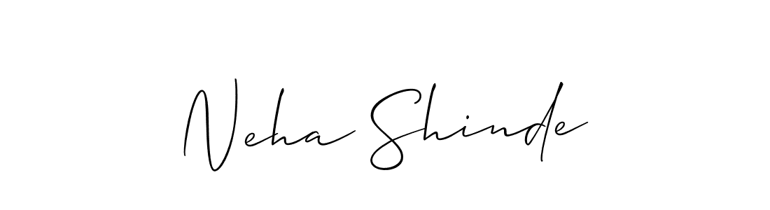 Neha Shinde stylish signature style. Best Handwritten Sign (Allison_Script) for my name. Handwritten Signature Collection Ideas for my name Neha Shinde. Neha Shinde signature style 2 images and pictures png