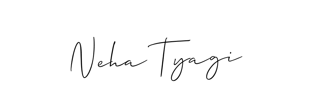 if you are searching for the best signature style for your name Neha Tyagi. so please give up your signature search. here we have designed multiple signature styles  using Allison_Script. Neha Tyagi signature style 2 images and pictures png