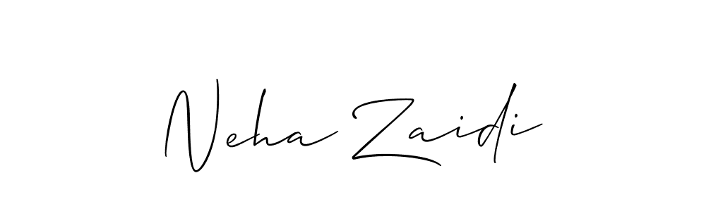 Similarly Allison_Script is the best handwritten signature design. Signature creator online .You can use it as an online autograph creator for name Neha Zaidi. Neha Zaidi signature style 2 images and pictures png