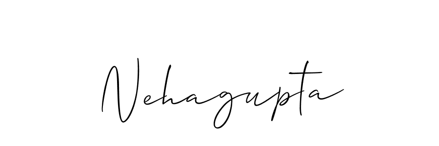 Design your own signature with our free online signature maker. With this signature software, you can create a handwritten (Allison_Script) signature for name Nehagupta. Nehagupta signature style 2 images and pictures png