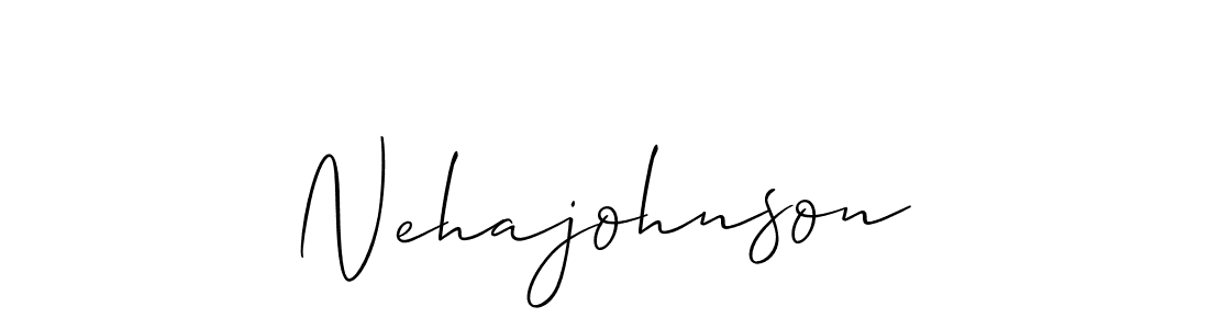 Also You can easily find your signature by using the search form. We will create Nehajohnson name handwritten signature images for you free of cost using Allison_Script sign style. Nehajohnson signature style 2 images and pictures png
