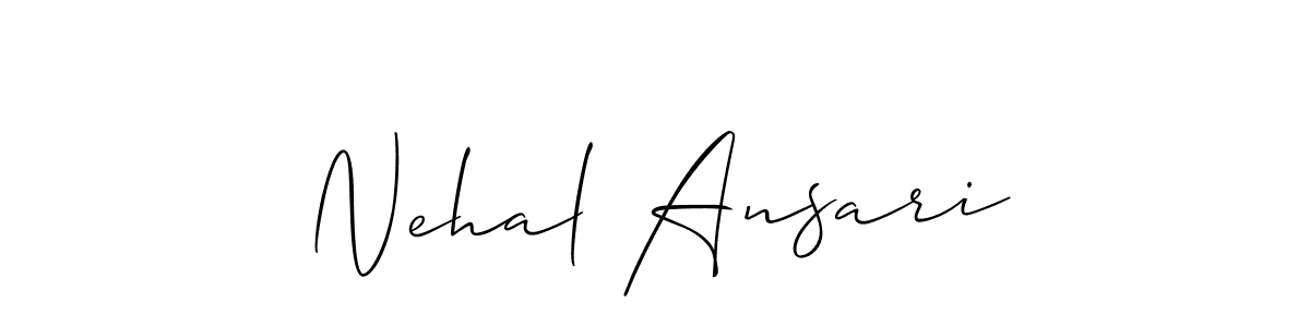 Make a beautiful signature design for name Nehal Ansari. Use this online signature maker to create a handwritten signature for free. Nehal Ansari signature style 2 images and pictures png