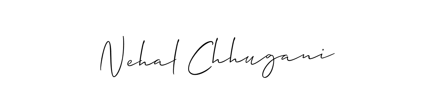 Similarly Allison_Script is the best handwritten signature design. Signature creator online .You can use it as an online autograph creator for name Nehal Chhugani. Nehal Chhugani signature style 2 images and pictures png