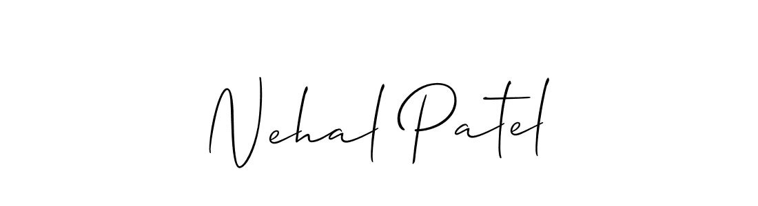 It looks lik you need a new signature style for name Nehal Patel. Design unique handwritten (Allison_Script) signature with our free signature maker in just a few clicks. Nehal Patel signature style 2 images and pictures png