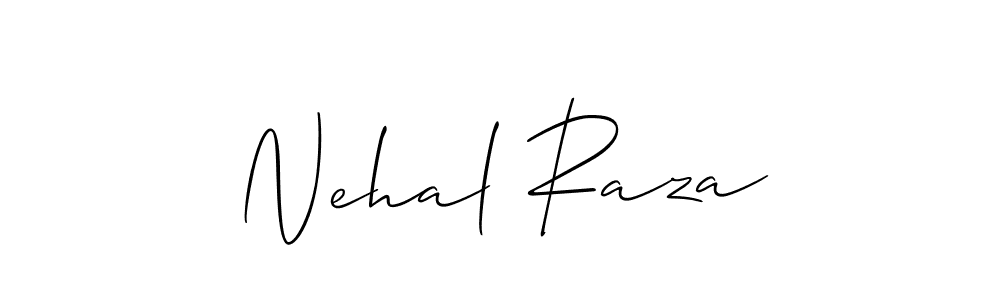 The best way (Allison_Script) to make a short signature is to pick only two or three words in your name. The name Nehal Raza include a total of six letters. For converting this name. Nehal Raza signature style 2 images and pictures png