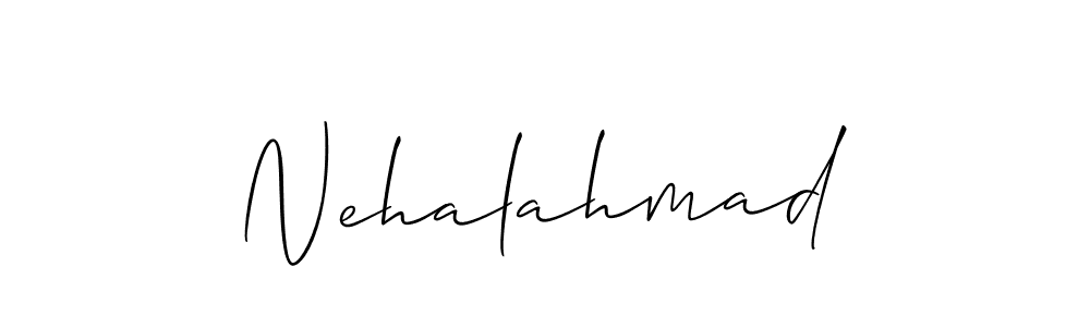 How to Draw Nehalahmad signature style? Allison_Script is a latest design signature styles for name Nehalahmad. Nehalahmad signature style 2 images and pictures png