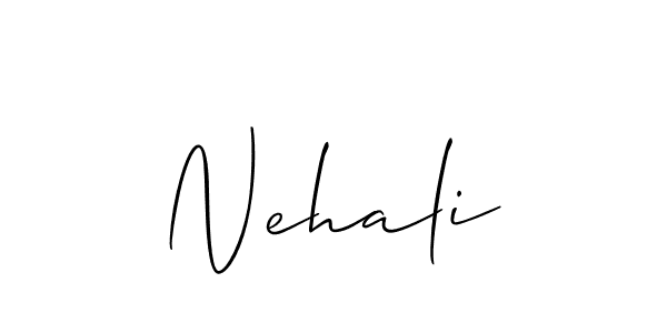 You should practise on your own different ways (Allison_Script) to write your name (Nehali) in signature. don't let someone else do it for you. Nehali signature style 2 images and pictures png