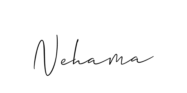 Also we have Nehama name is the best signature style. Create professional handwritten signature collection using Allison_Script autograph style. Nehama signature style 2 images and pictures png