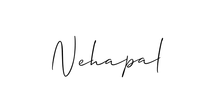 Nehapal stylish signature style. Best Handwritten Sign (Allison_Script) for my name. Handwritten Signature Collection Ideas for my name Nehapal. Nehapal signature style 2 images and pictures png