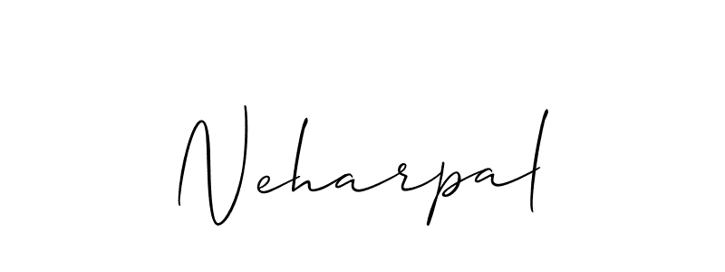 How to Draw Neharpal signature style? Allison_Script is a latest design signature styles for name Neharpal. Neharpal signature style 2 images and pictures png