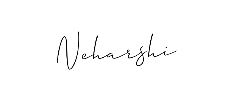 You should practise on your own different ways (Allison_Script) to write your name (Neharshi) in signature. don't let someone else do it for you. Neharshi signature style 2 images and pictures png