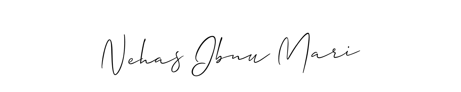 Similarly Allison_Script is the best handwritten signature design. Signature creator online .You can use it as an online autograph creator for name Nehas Ibnu Mari. Nehas Ibnu Mari signature style 2 images and pictures png