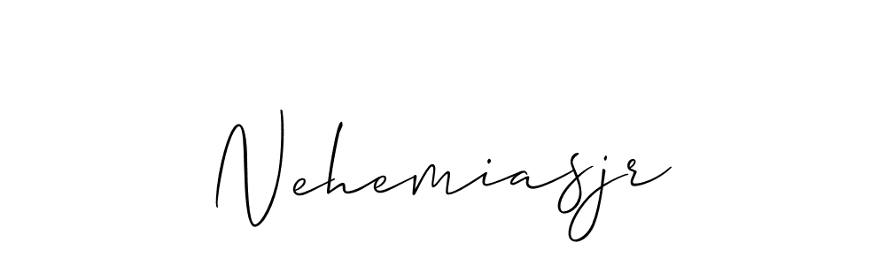 Nehemiasjr stylish signature style. Best Handwritten Sign (Allison_Script) for my name. Handwritten Signature Collection Ideas for my name Nehemiasjr. Nehemiasjr signature style 2 images and pictures png