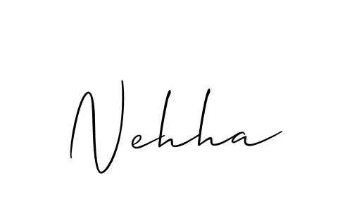 Also You can easily find your signature by using the search form. We will create Nehha name handwritten signature images for you free of cost using Allison_Script sign style. Nehha signature style 2 images and pictures png