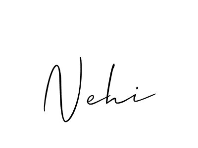 You should practise on your own different ways (Allison_Script) to write your name (Nehi) in signature. don't let someone else do it for you. Nehi signature style 2 images and pictures png