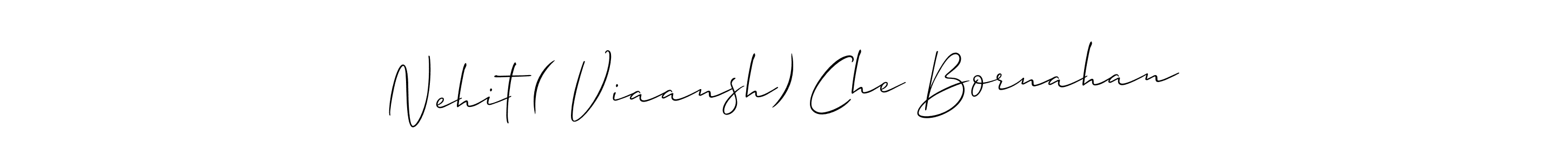 This is the best signature style for the Nehit ( Viaansh) Che Bornahan name. Also you like these signature font (Allison_Script). Mix name signature. Nehit ( Viaansh) Che Bornahan signature style 2 images and pictures png