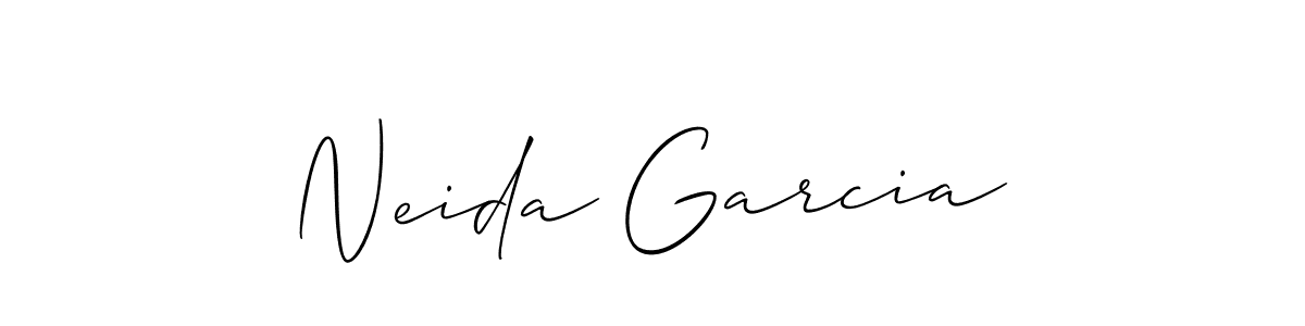 Make a beautiful signature design for name Neida Garcia. Use this online signature maker to create a handwritten signature for free. Neida Garcia signature style 2 images and pictures png