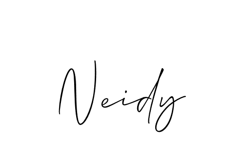 Also You can easily find your signature by using the search form. We will create Neidy name handwritten signature images for you free of cost using Allison_Script sign style. Neidy signature style 2 images and pictures png