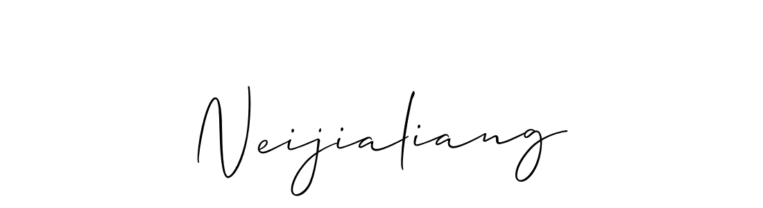 Also You can easily find your signature by using the search form. We will create Neijialiang name handwritten signature images for you free of cost using Allison_Script sign style. Neijialiang signature style 2 images and pictures png