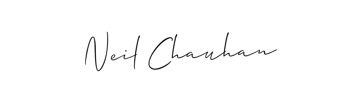 Make a beautiful signature design for name Neil Chauhan. With this signature (Allison_Script) style, you can create a handwritten signature for free. Neil Chauhan signature style 2 images and pictures png