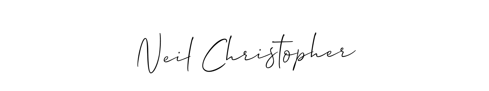 Best and Professional Signature Style for Neil Christopher. Allison_Script Best Signature Style Collection. Neil Christopher signature style 2 images and pictures png