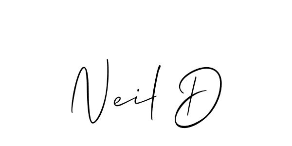Neil D stylish signature style. Best Handwritten Sign (Allison_Script) for my name. Handwritten Signature Collection Ideas for my name Neil D. Neil D signature style 2 images and pictures png