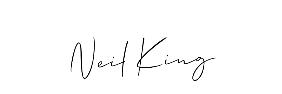 See photos of Neil King official signature by Spectra . Check more albums & portfolios. Read reviews & check more about Allison_Script font. Neil King signature style 2 images and pictures png