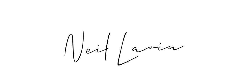 Make a beautiful signature design for name Neil Lavin. With this signature (Allison_Script) style, you can create a handwritten signature for free. Neil Lavin signature style 2 images and pictures png