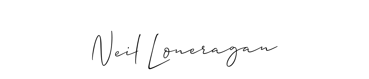 if you are searching for the best signature style for your name Neil Loneragan. so please give up your signature search. here we have designed multiple signature styles  using Allison_Script. Neil Loneragan signature style 2 images and pictures png