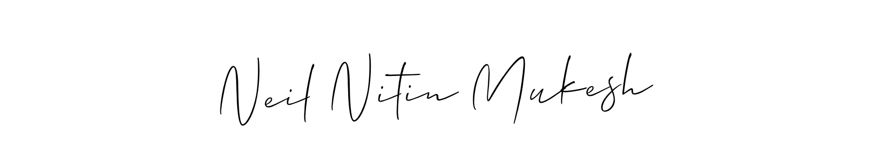 Neil Nitin Mukesh stylish signature style. Best Handwritten Sign (Allison_Script) for my name. Handwritten Signature Collection Ideas for my name Neil Nitin Mukesh. Neil Nitin Mukesh signature style 2 images and pictures png