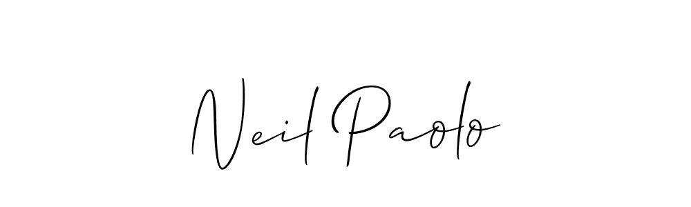 Neil Paolo stylish signature style. Best Handwritten Sign (Allison_Script) for my name. Handwritten Signature Collection Ideas for my name Neil Paolo. Neil Paolo signature style 2 images and pictures png