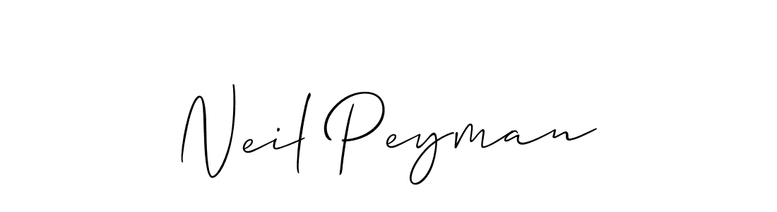 Use a signature maker to create a handwritten signature online. With this signature software, you can design (Allison_Script) your own signature for name Neil Peyman. Neil Peyman signature style 2 images and pictures png